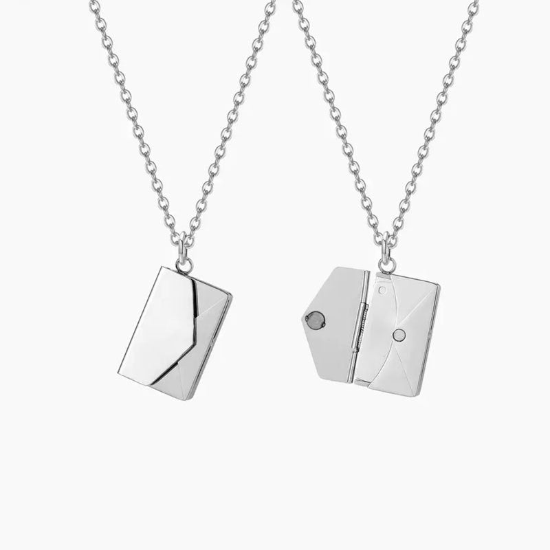 Wholesale stainless steel 18k gold non-fading couple book pendant necklace