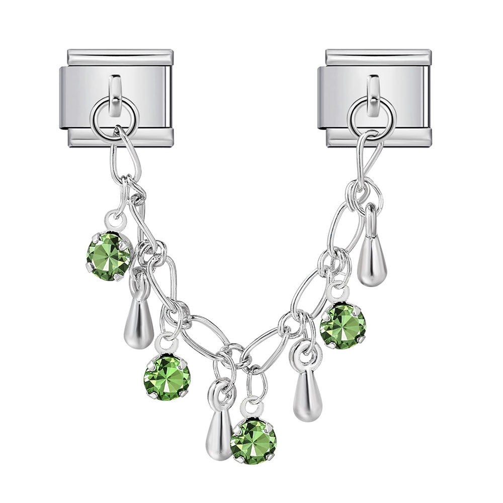 Wholesale  Italian Charm Bracelet 9mm DIY Butterfly Star Shape   Creative Stainless Steel Composable Bracelet