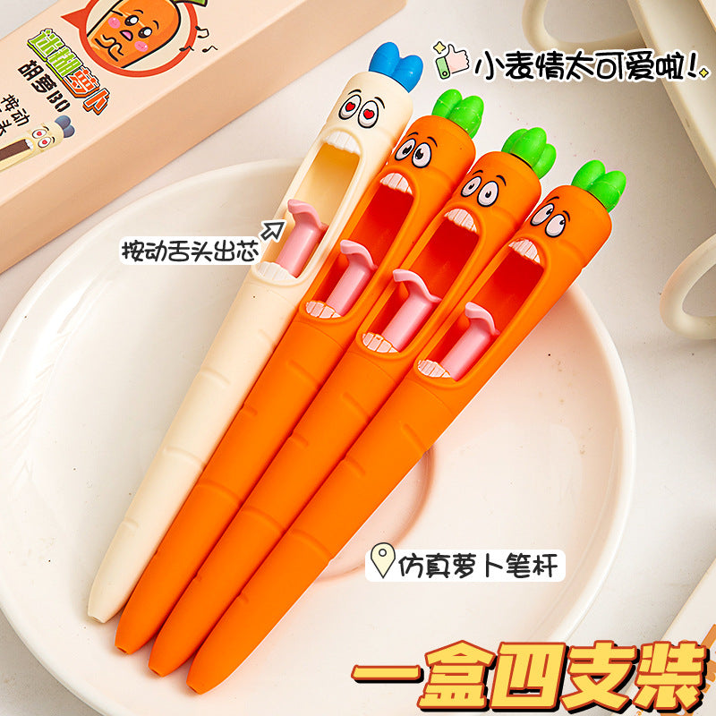 Wholesale Radish Press Gel Pen Creative Personality Modeling  Fun Decompression Press  Pen