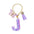 Wholesale  26 Letters Butterfly Tassel Pendant Keychains