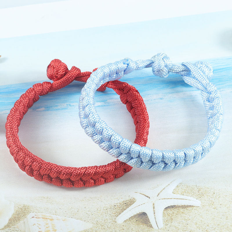 Wholesale solid color umbrella rope bracelet