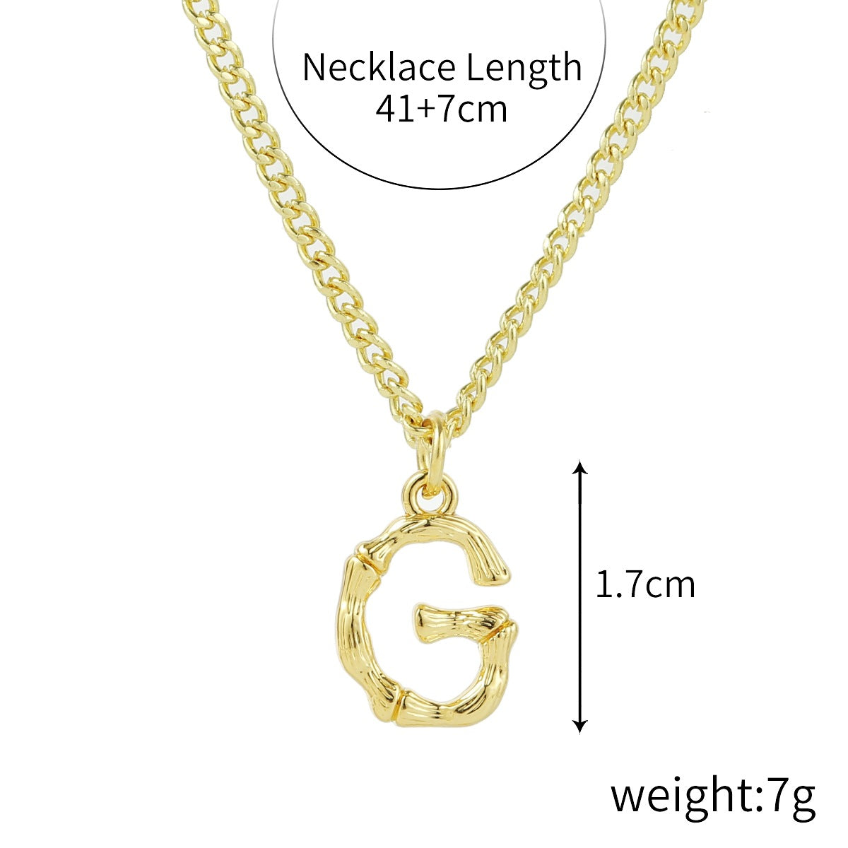 Wholesale  Love Letter Necklace 26 English  Zinc Alloy Necklaces