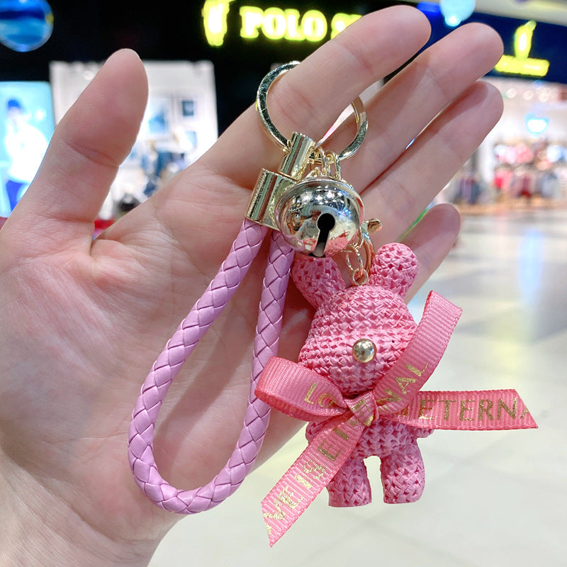 Wholesale Cartoon Cute Resin Wool Bear Keychains ACC-KC-Gongz015