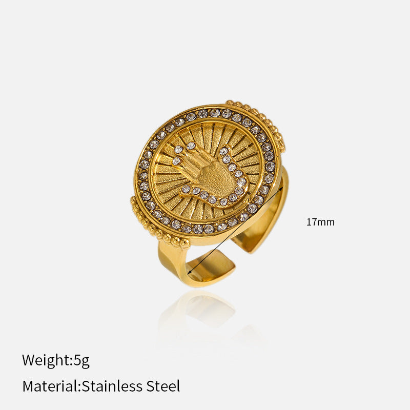 Wholesale  Stainless Steel Heart-Shaped Ring