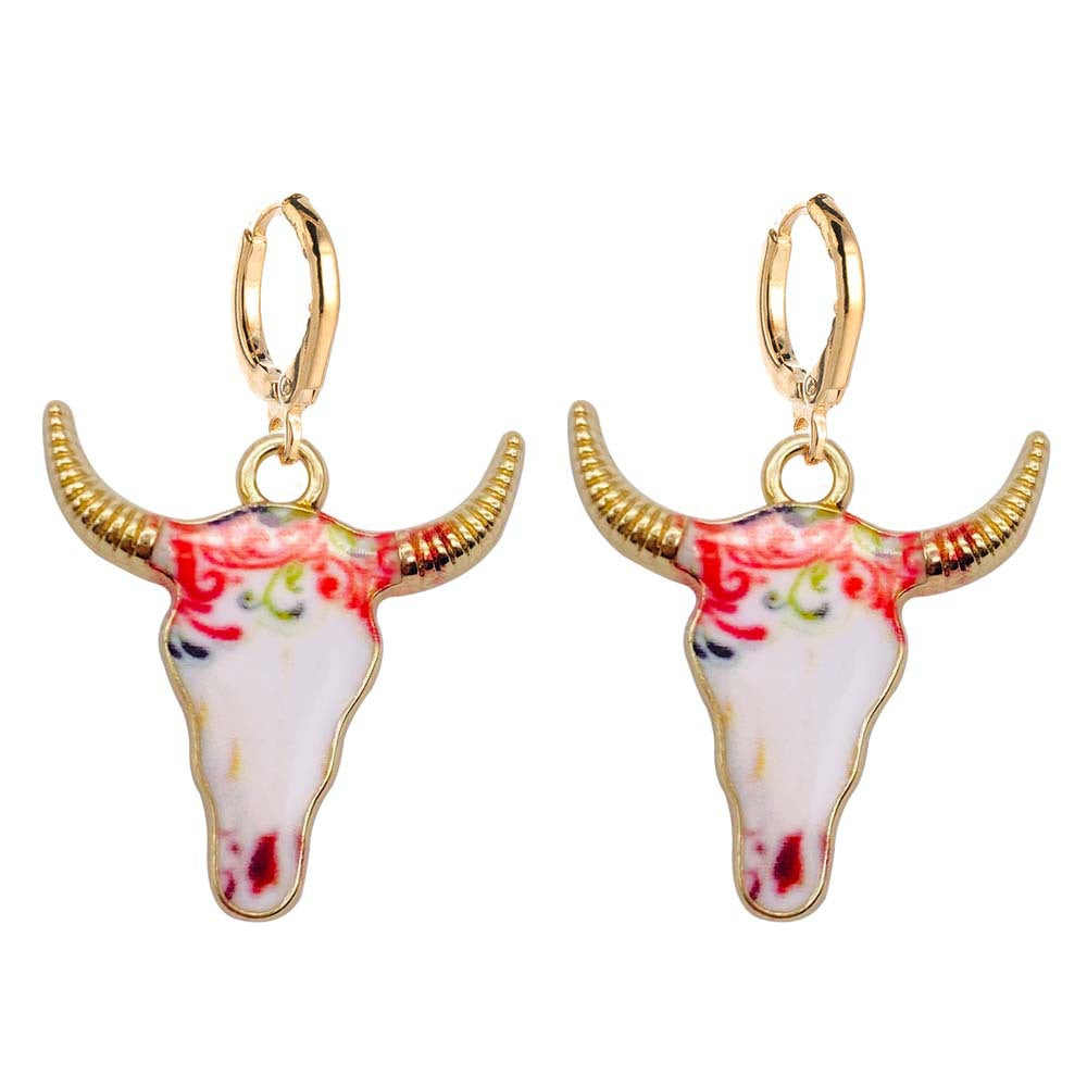 Wholesale Retro Ethnic-Style Western Cowboy Series Acrylic Earrings