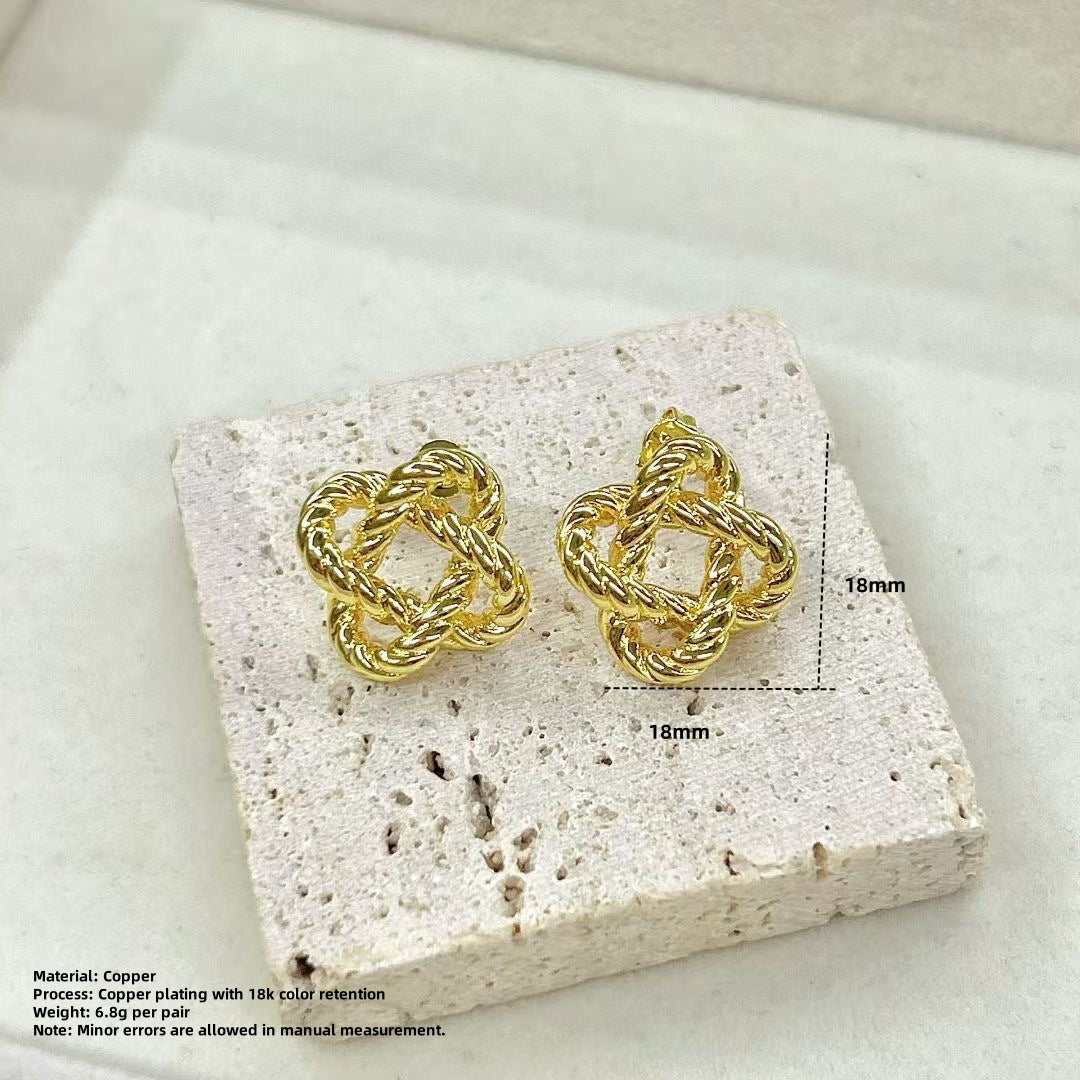 Wholesale Braided Chinese knot earrings