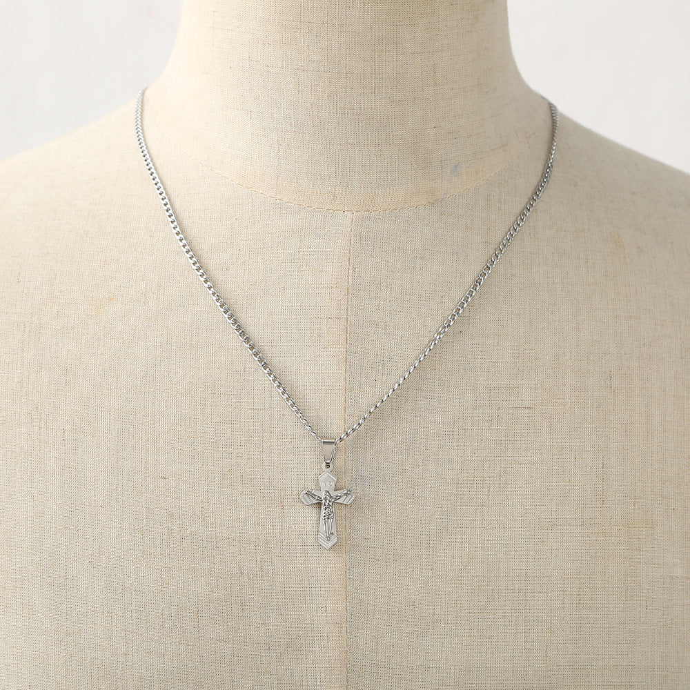 Wholesale Stainless Steel Cross Pendant Necklace