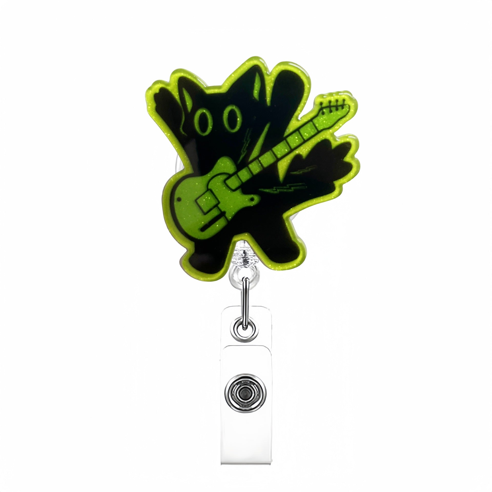 Wholesale Rock Bear Badge Reels Keychains