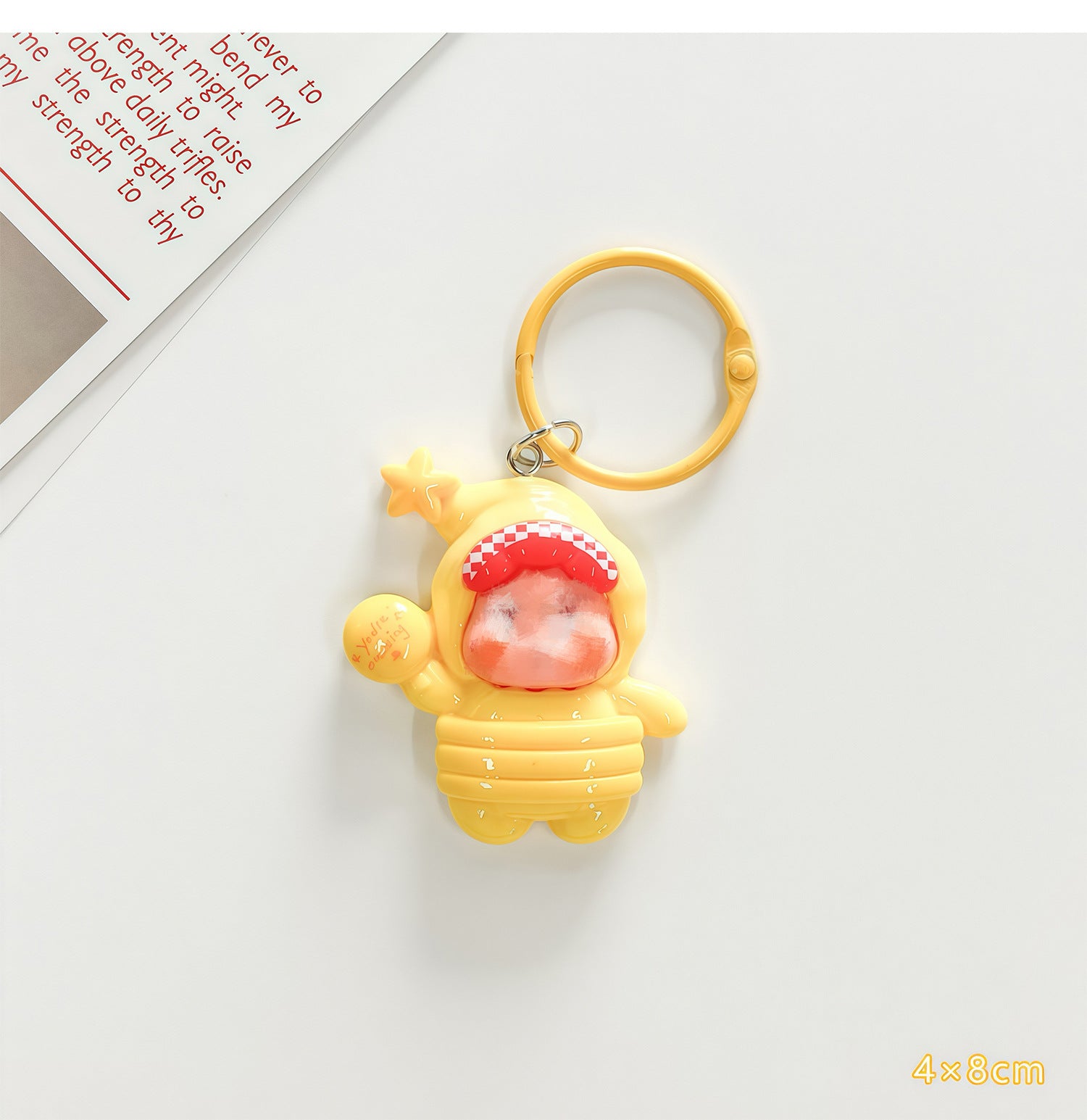 Wholesale Trendy Plastic Resin Star Keychain Bag Charm Gift for Students