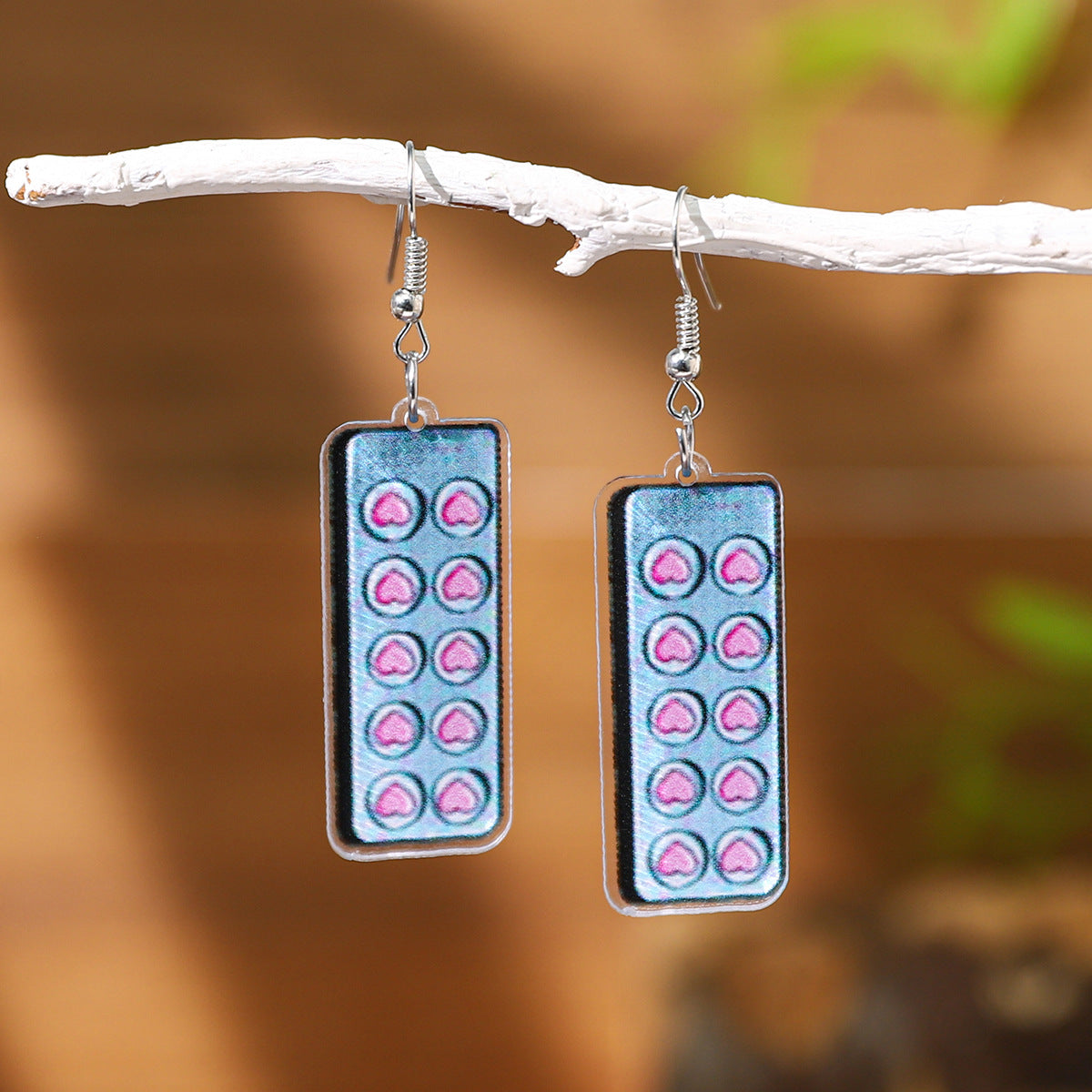 Wholesale Nurses' Festival Series Acrylic Heart Earrings