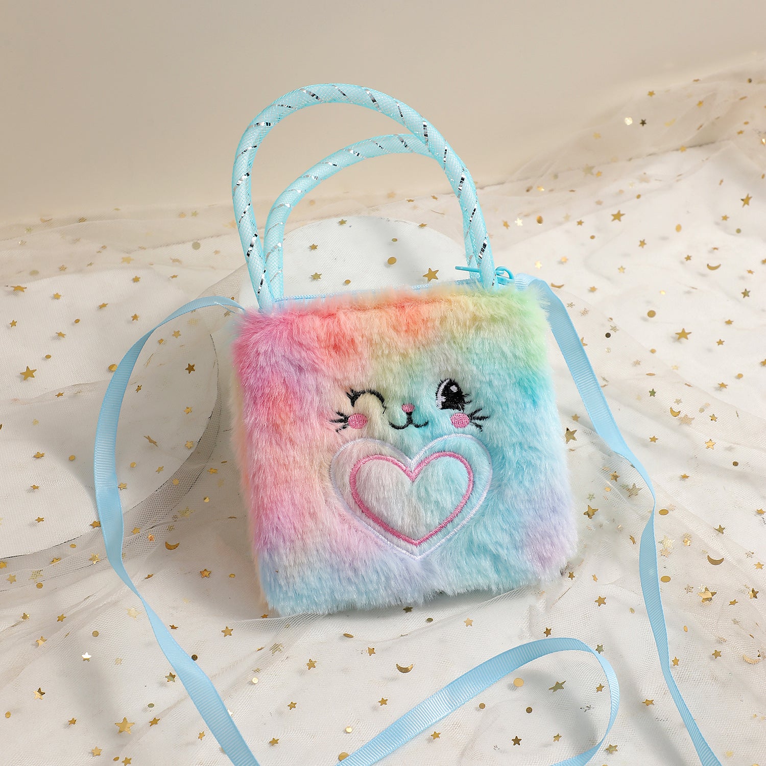 Wholesale  Love Bear Plush Small Bag Wallet
