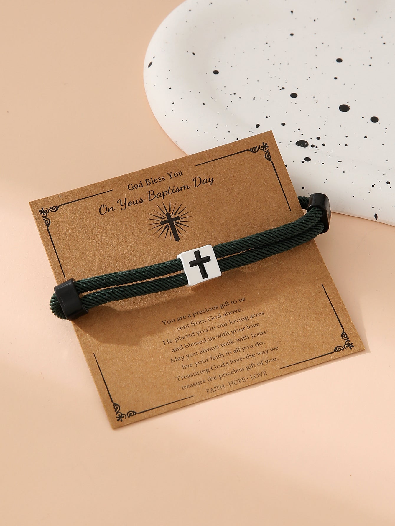 Bracelet de corde à main réglable en alliage en gros simple