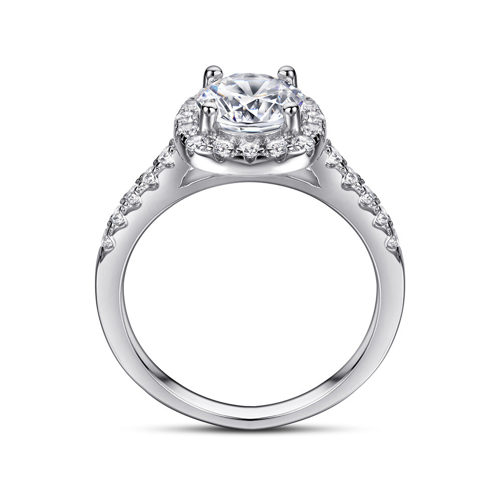 Wholesale 925 Sterling Silver  Zircon Wedding ring women ring