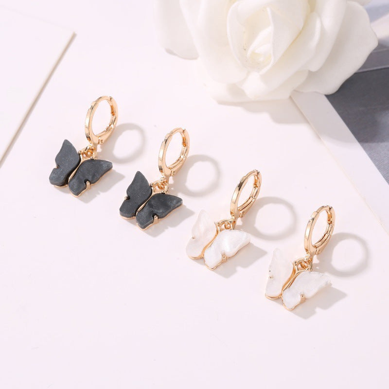 Wholesale  acrylic butterfly earrings