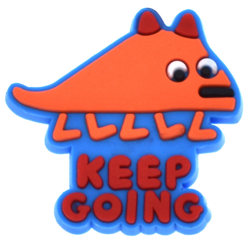 Wholesale Random 100pcs Monster Series PVC Soft Rubber Shoe Buckle Decoration ACC-SC-RYY073