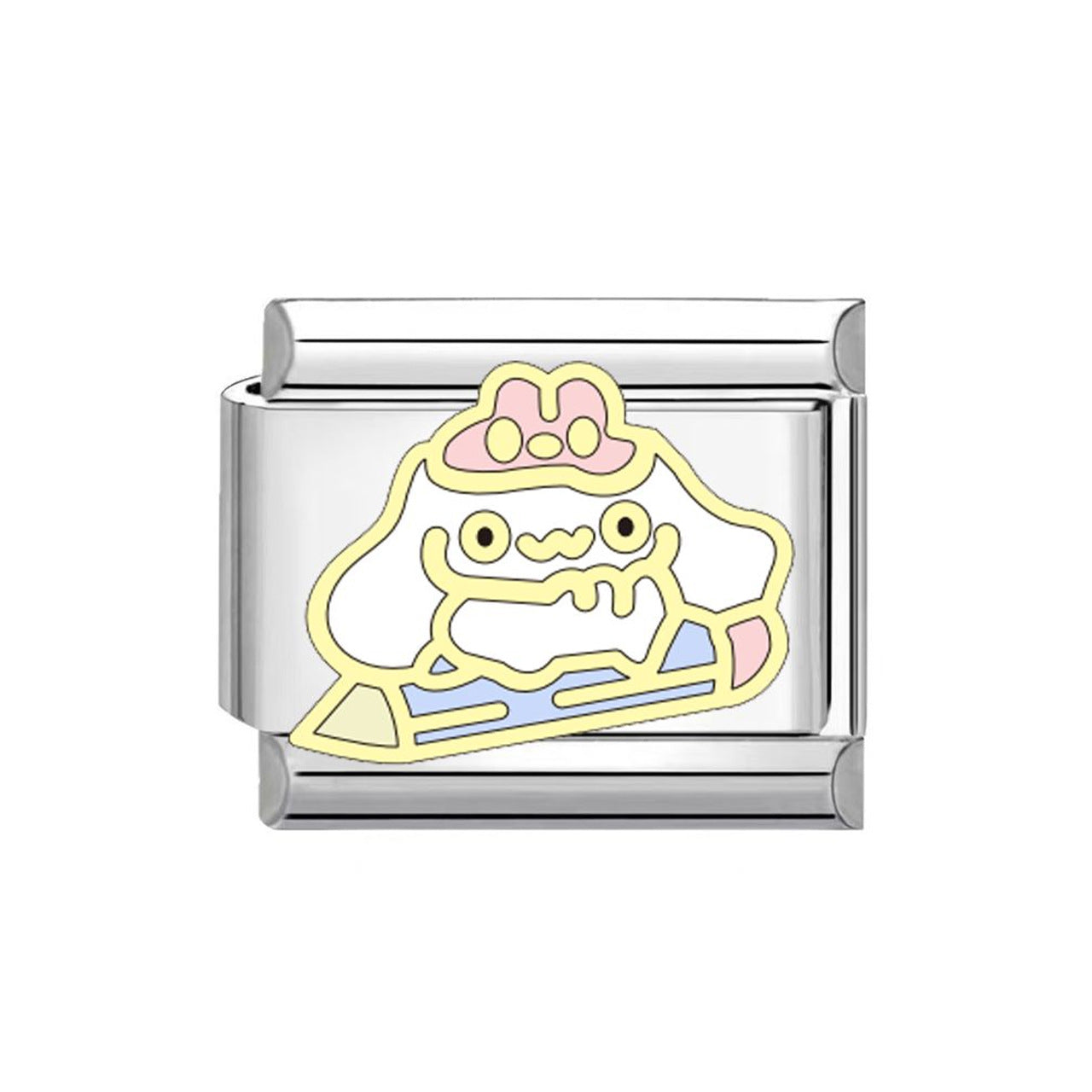 Wholesale  Italian Charm Bracelet 9mm DIY cartoon dripping Creative Stainless Steel Composable Bracelet