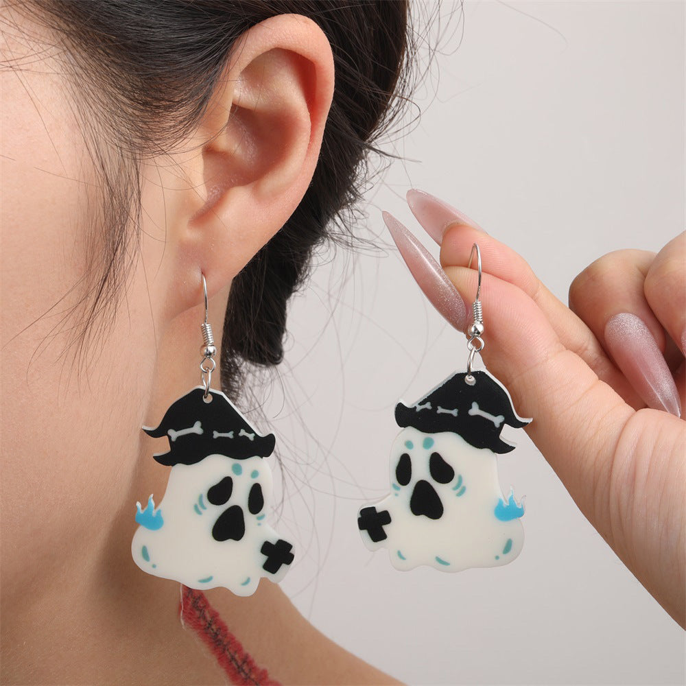 Wholesale  Alloy Pumpkin  Cat Ghost Earrings