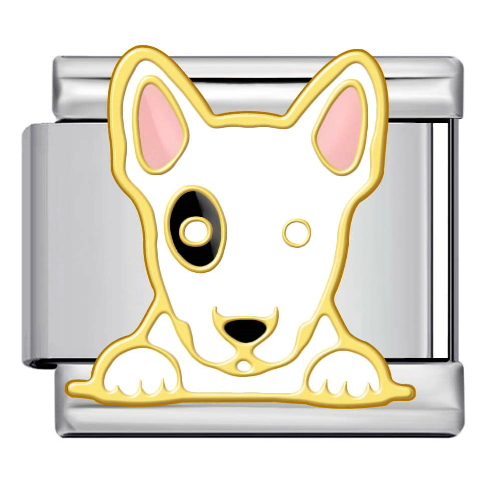 Wholesale 9mm Italian Charm Starter Bracelets DIY Cat and Dog Single Section Creative Stainless Steel Composable Bracelet