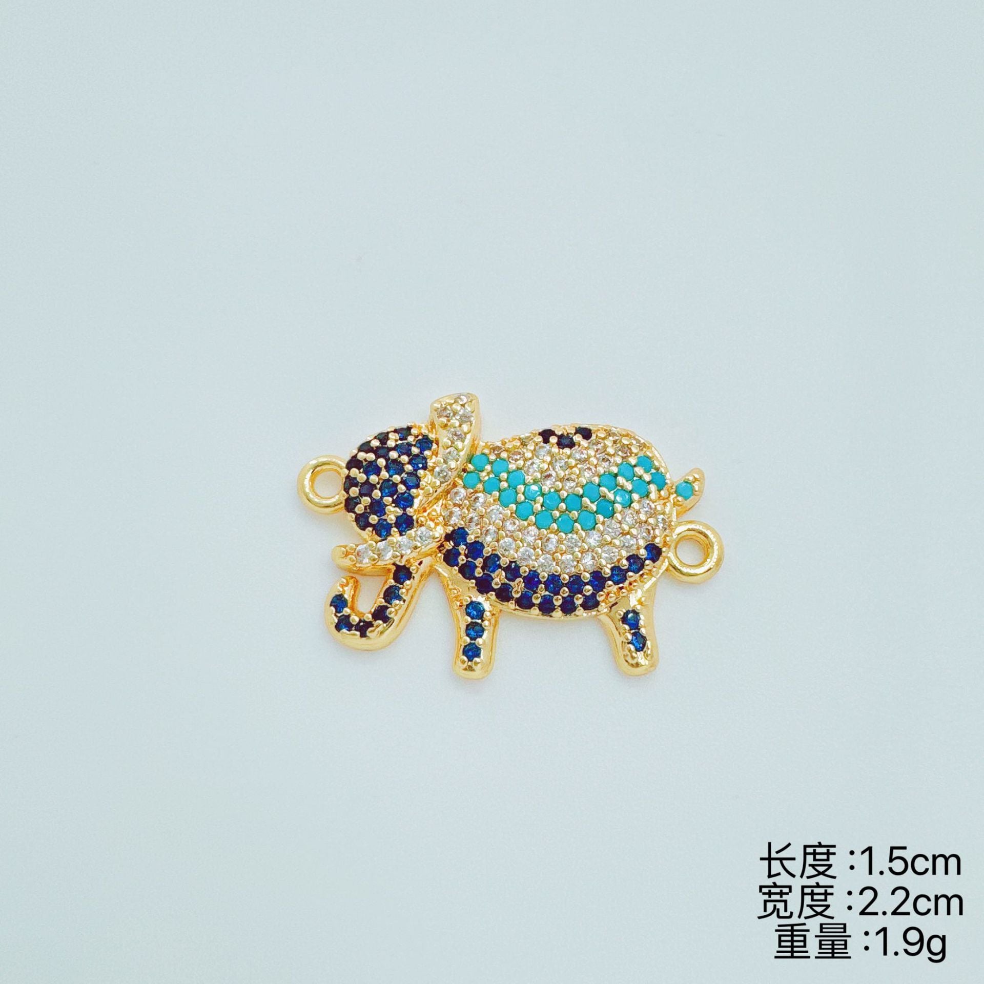 Wholesale Copper Electroplated Simple Elephant Pendant Necklace Fashion Jewelry Accessory
