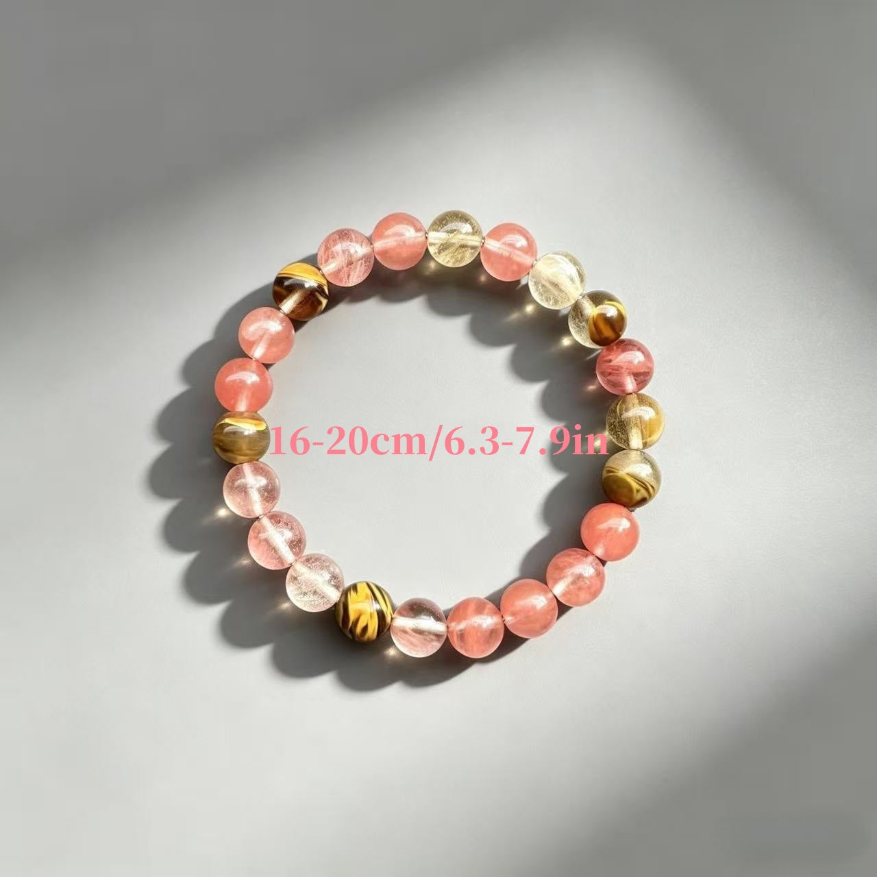 Wholesale Tiger Eye Stone Natural Crystal Beaded Bracelet Unisex Fashion Jewelry Accessory Boutique Resale Everyday Wear Gift