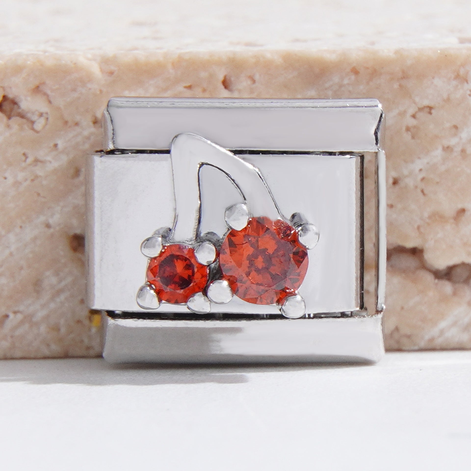 Wholesale 2PCS 9mm Italian Charm Starter Bracelets DIY square Single Section Creative Stainless Steel Composable Bracelet