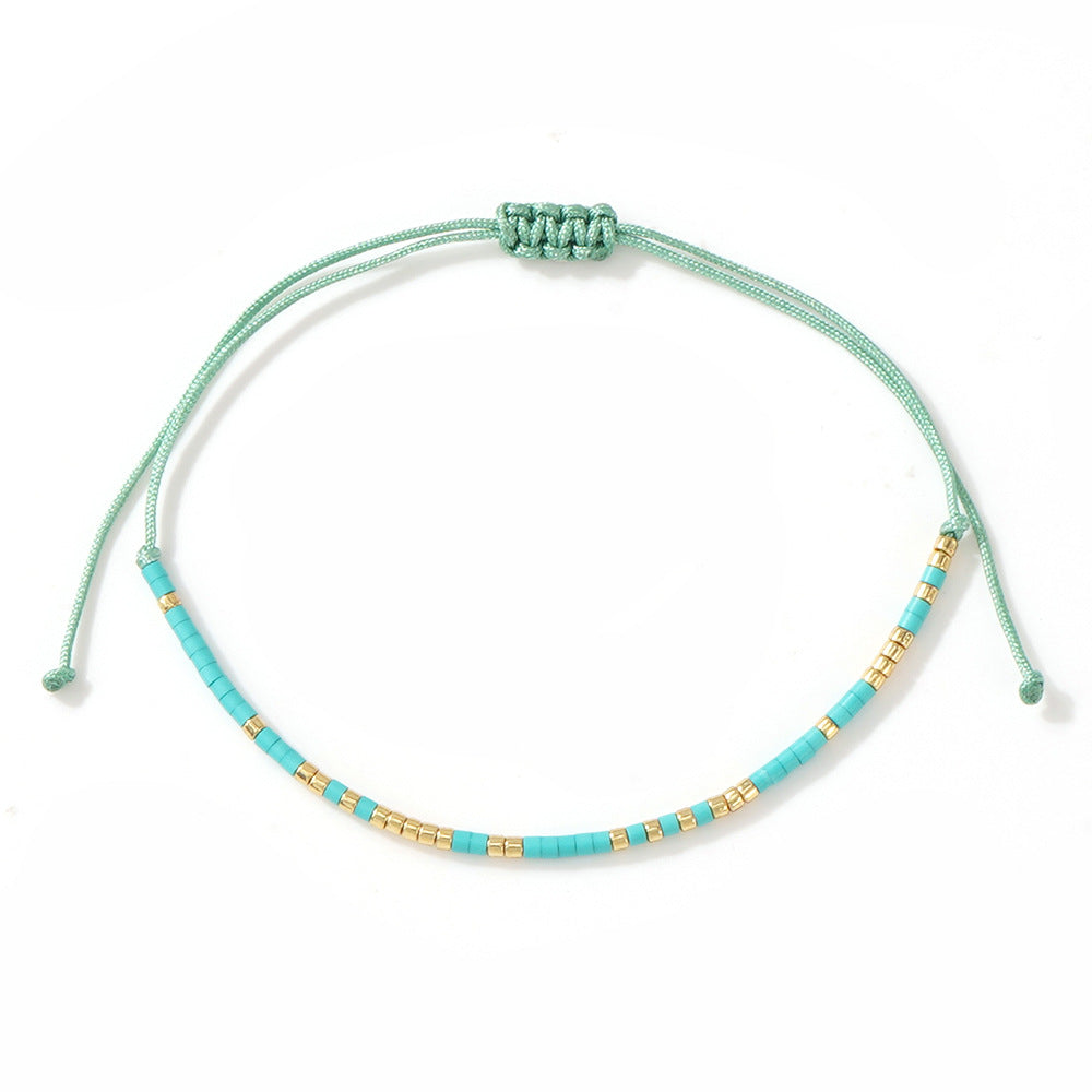 Bracelet fin Bohemian Morse Code en gros