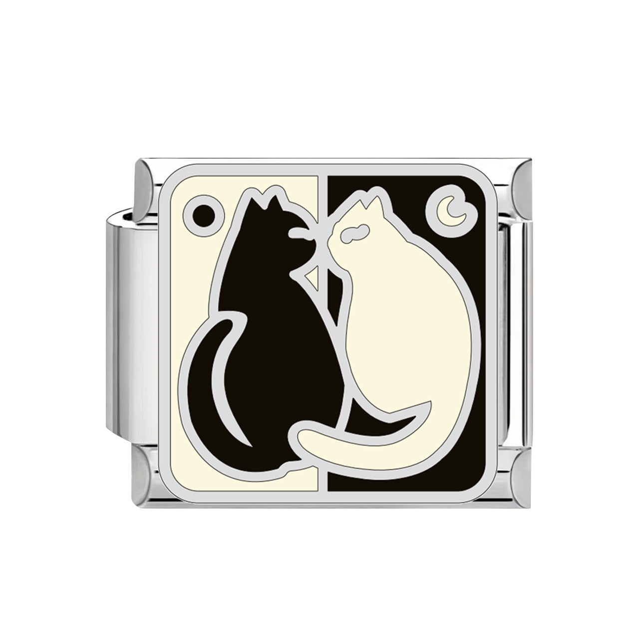 Wholesale 9mm Italian Charm Starter Bracelets DIY square Single Section Creative Stainless Steel Composable Bracelet