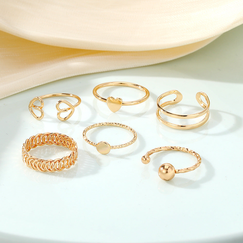 Wholesale 3pcs/set  Combination Personalized  Adjustable Plain Ring