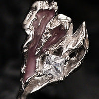 Wholesale Sakura Pink Love Heart S925 Sterling Silver Textured Epoxy Necklaces ACC-NE-YWE004