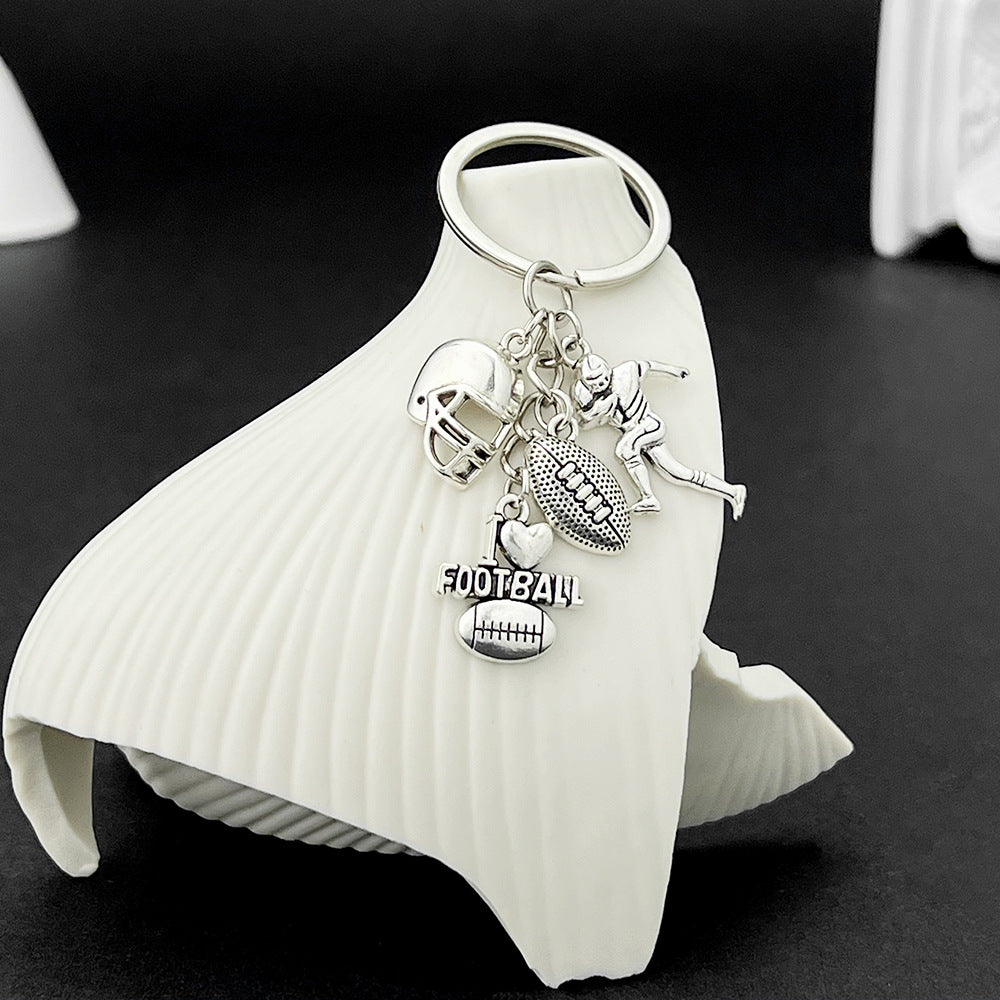 Wholesale Football Basketball Baseball Rugby Player Keychain ACC-KC-Luneng011