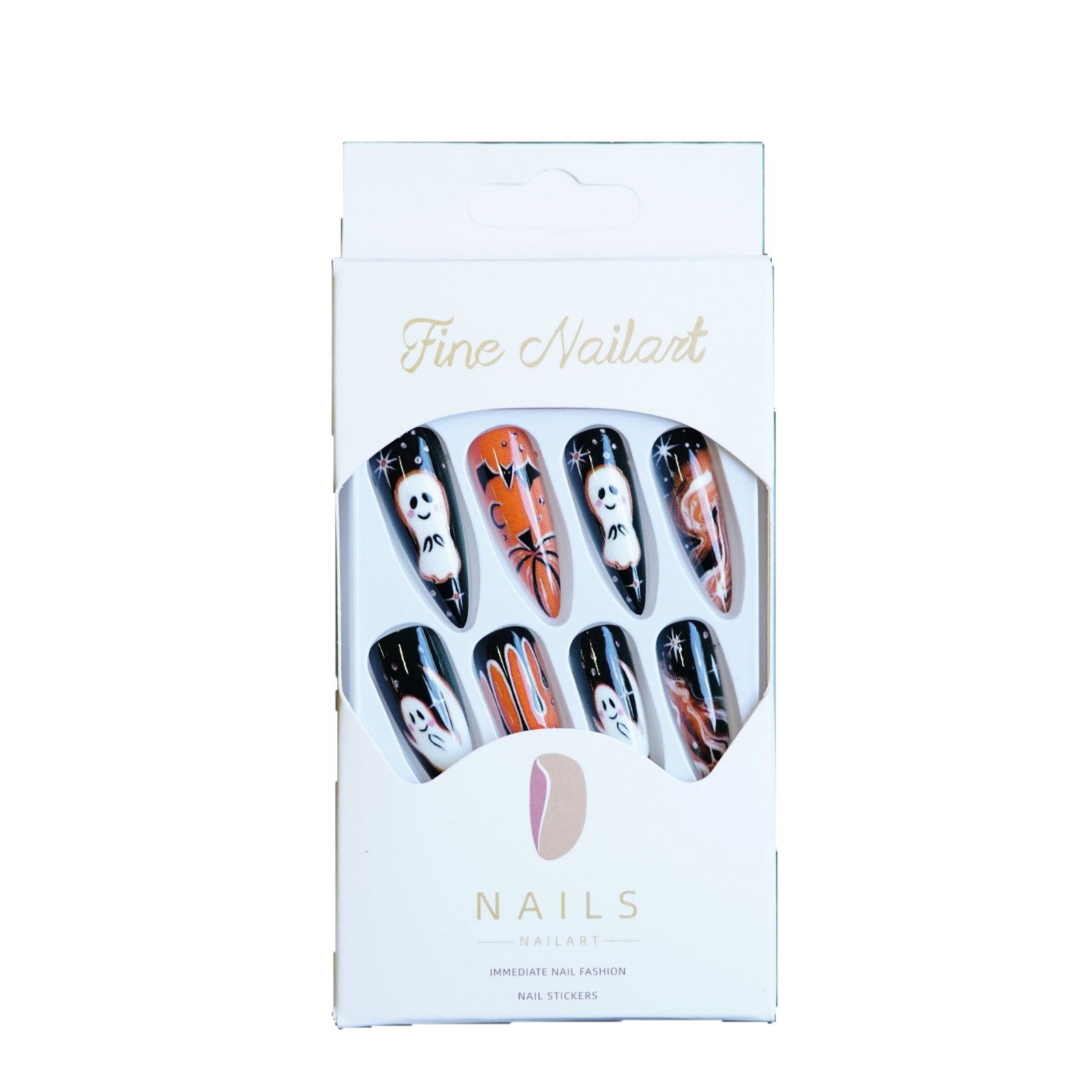 Wholesale 24 Pieces/ box  Bat  Nails Kits Nail Stickers