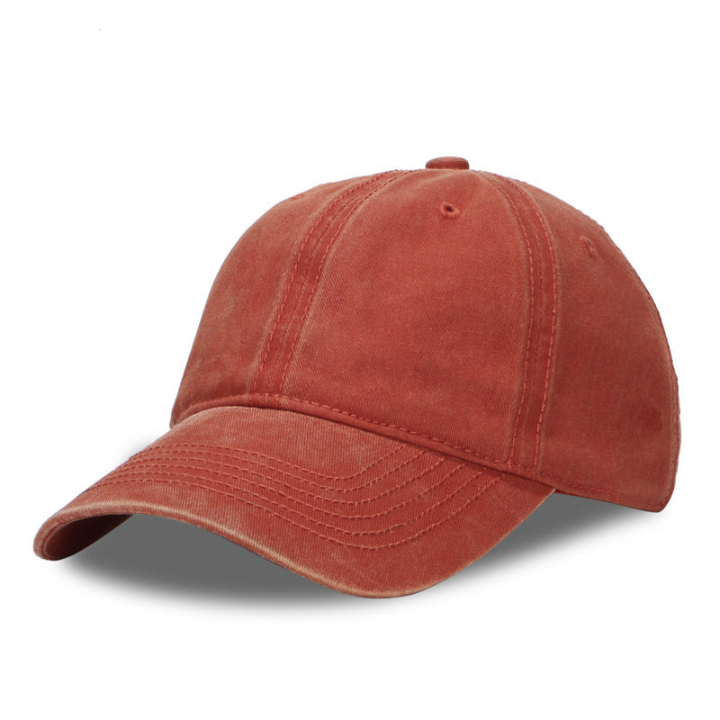 Wholesale Fashion Washed Cotton Baseball Cap Solid Color Adjustable Men S Sun Hat Casual Everyday Wear