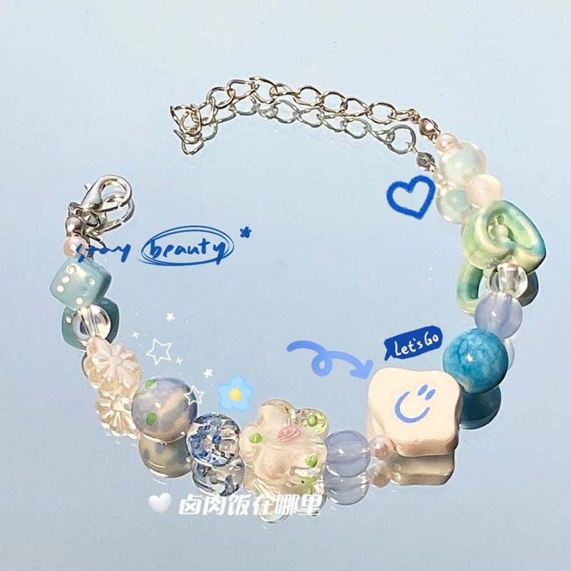 Wholesale Children's Cute Apple Star Beaded Bracelet