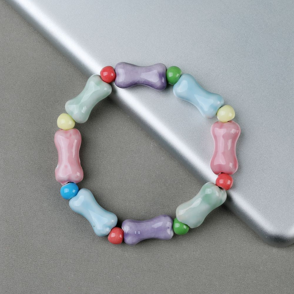 Wholesale Ceramic Bone Porcelain Bead Bracelet ACC-BT-YXH005