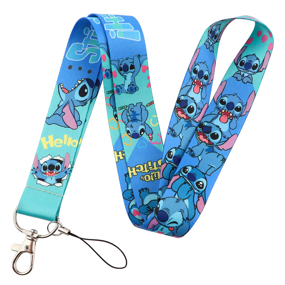 Wholesale Cartoon Mobile Phone Rope Lanyard Keychain