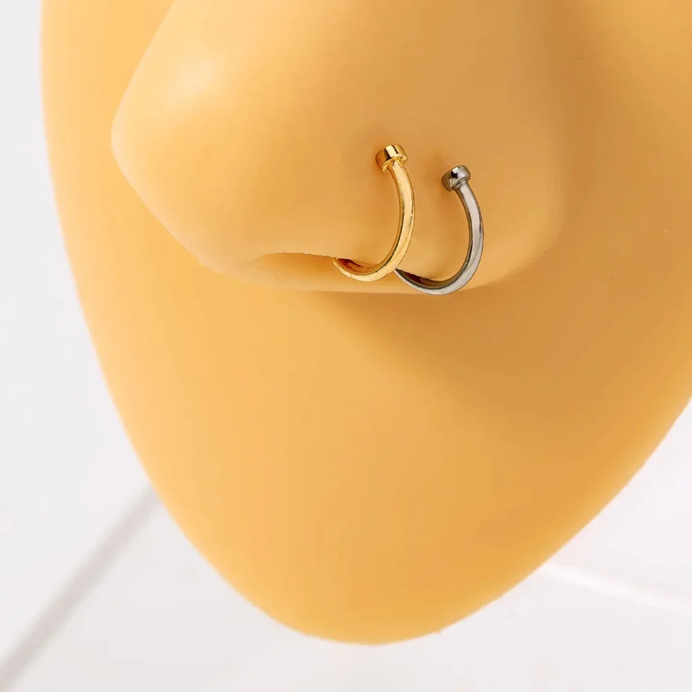 Wholesale  stainless steel puncture U-shaped nose ring puncture nose nail nose accessories direct sales