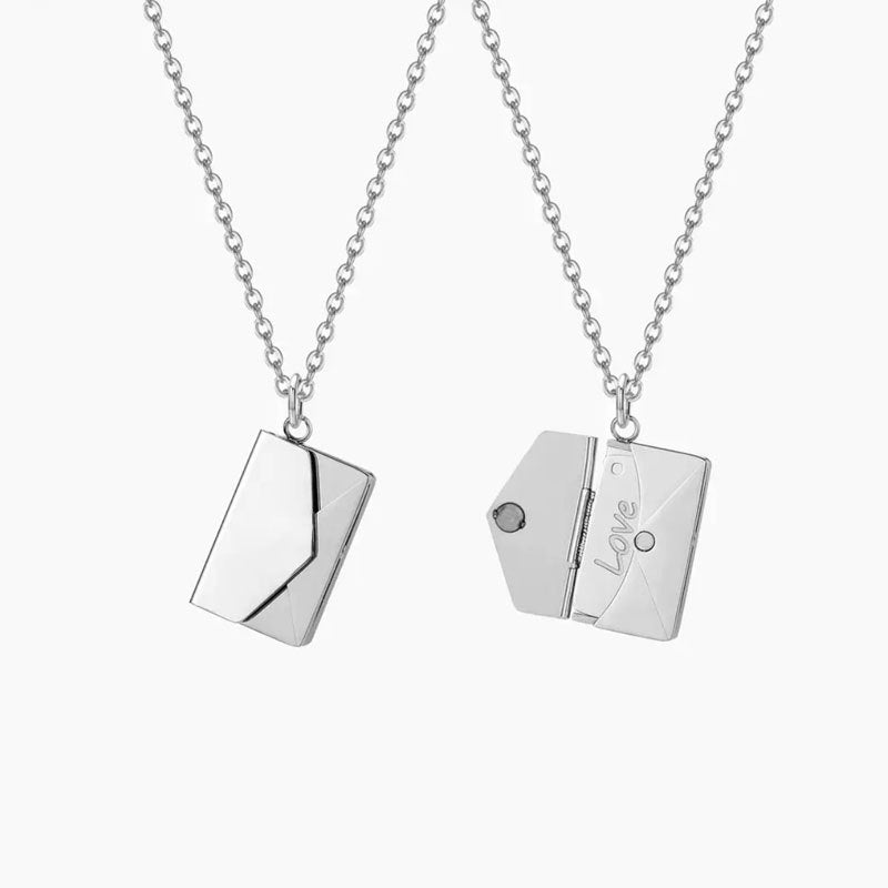 Wholesale stainless steel 18k gold non-fading couple book pendant necklace