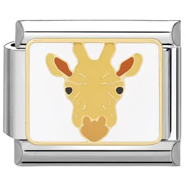 Wholesale 2PCS 9mm Italian Charm Starter Bracelets DIY square Single Section Creative Stainless Steel Composable Bracelet