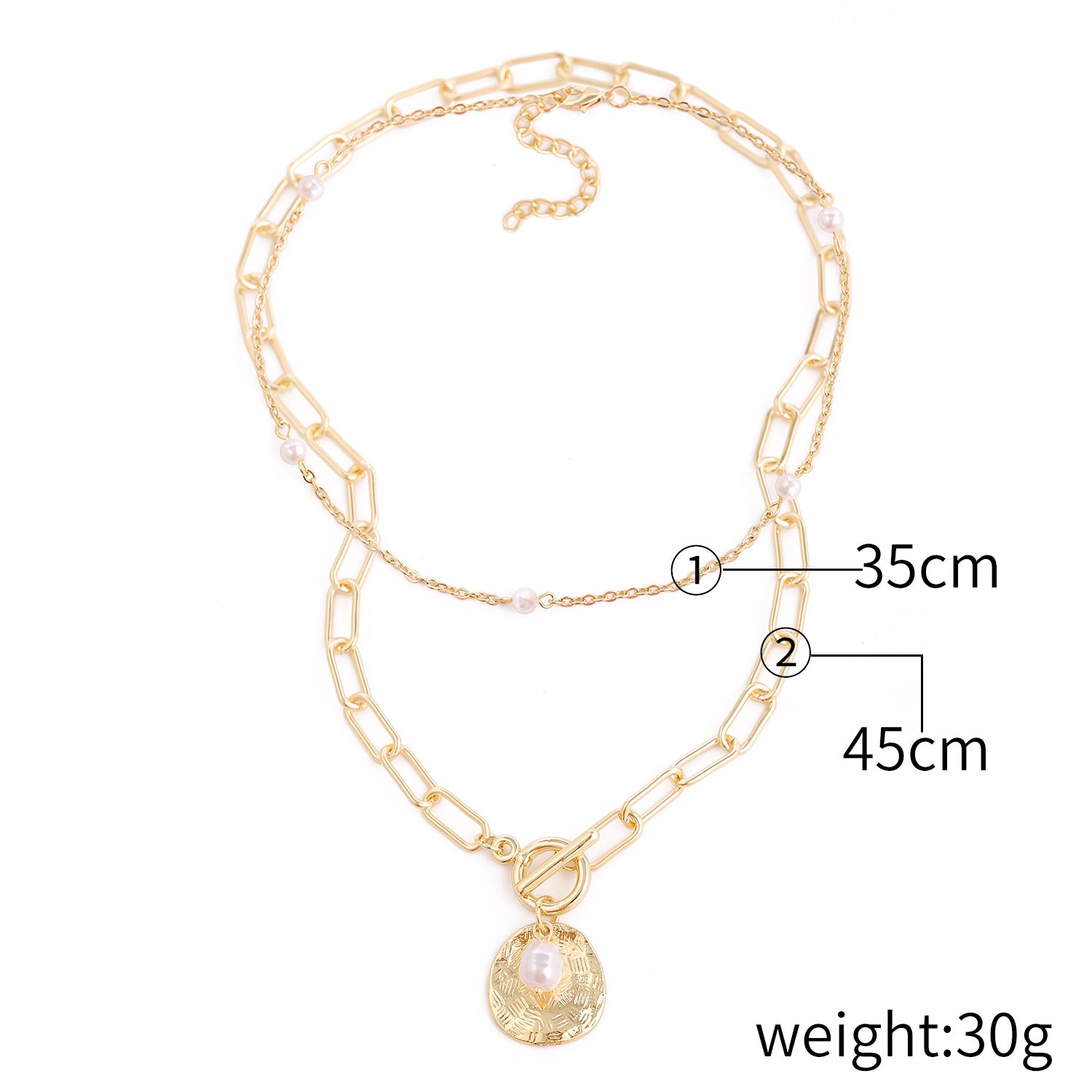 Wholesale Special Shaped Vintage Baroque Pearl Stacking Necklace