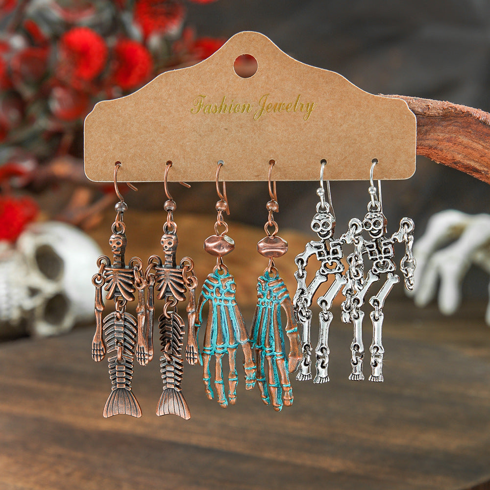 Wholesale Halloween  Suit Combination Couple Earrings Jewelry