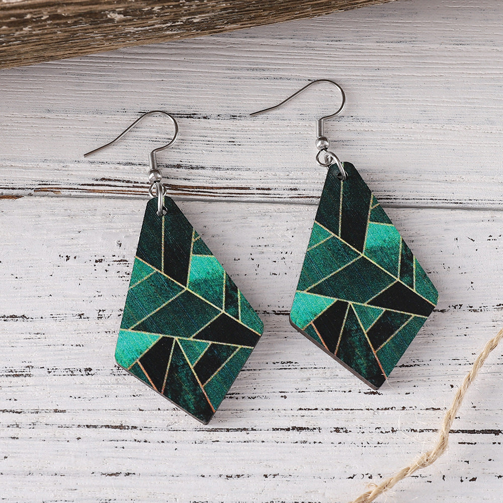 Wholesale Western style Bohemian Wood Earrings