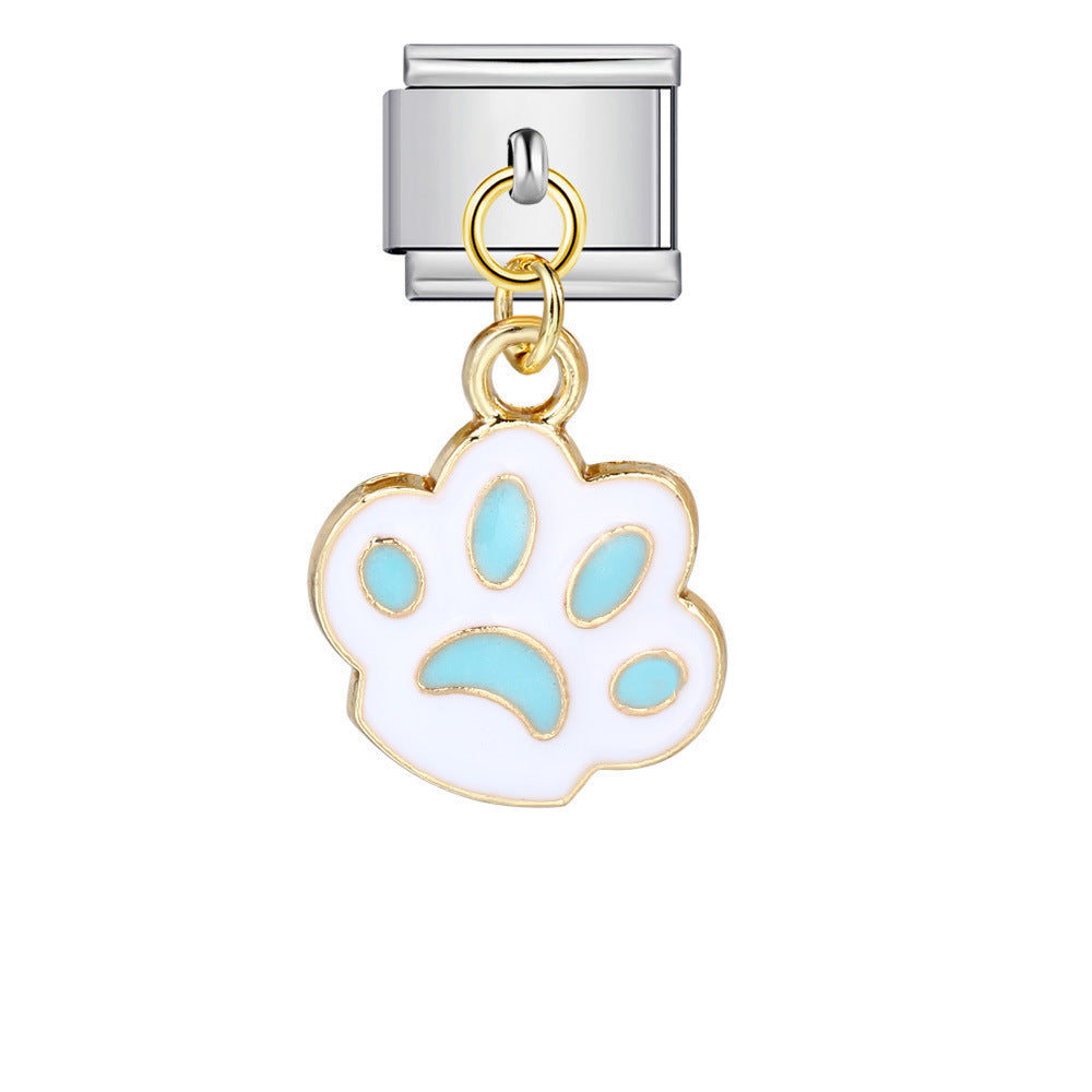 Wholesale Italian Charm Bracelet 9mm DIY Splicing Cute Creative Stainless Steel Composable Bracelet