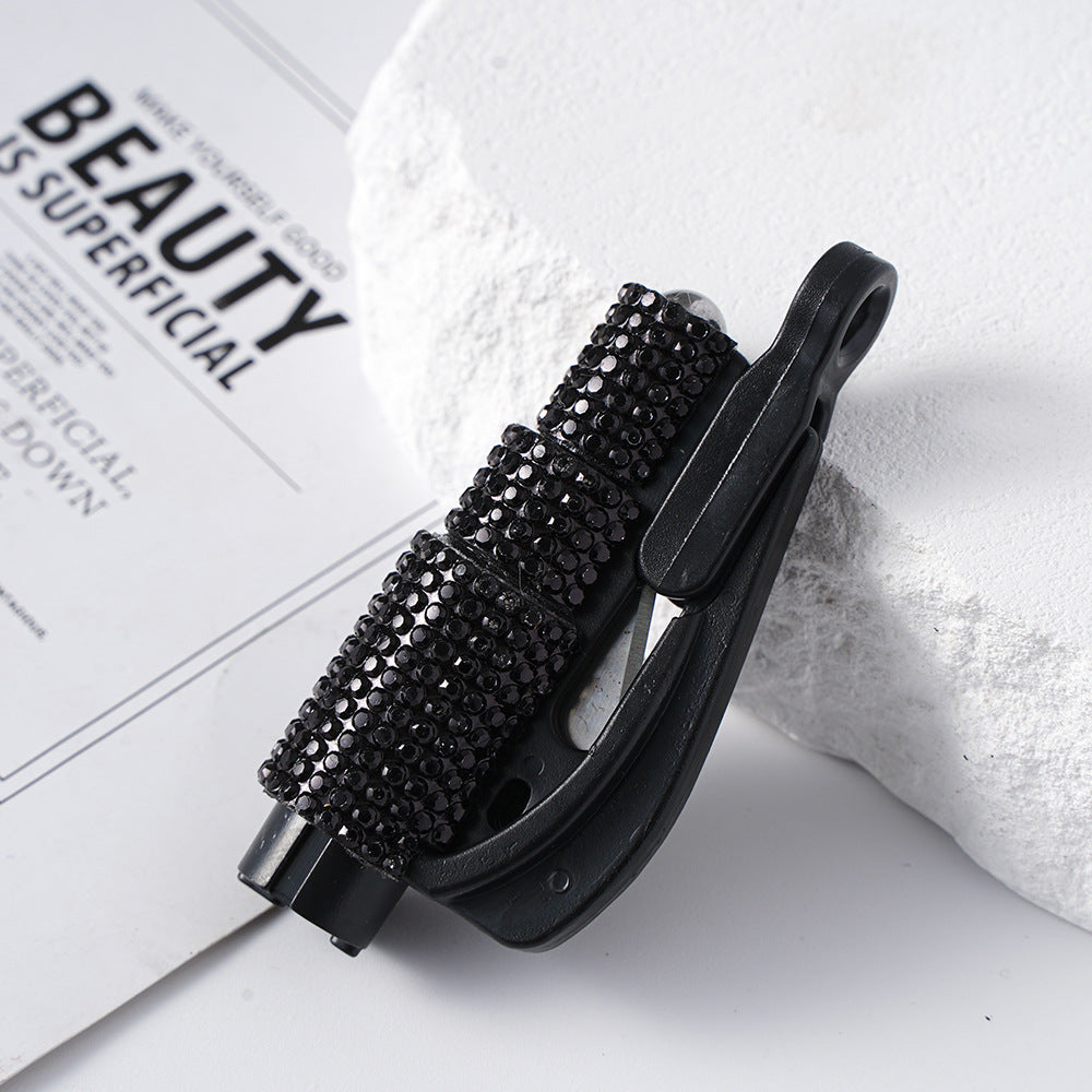 Wholesale Mini Car Hammer Seat Belt Release Keychain with Drill ACCVIP-KC-ZhiYa013