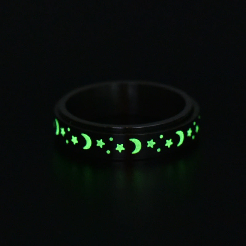 Anello in acciaio inossidabile Star Moon all'ingrosso