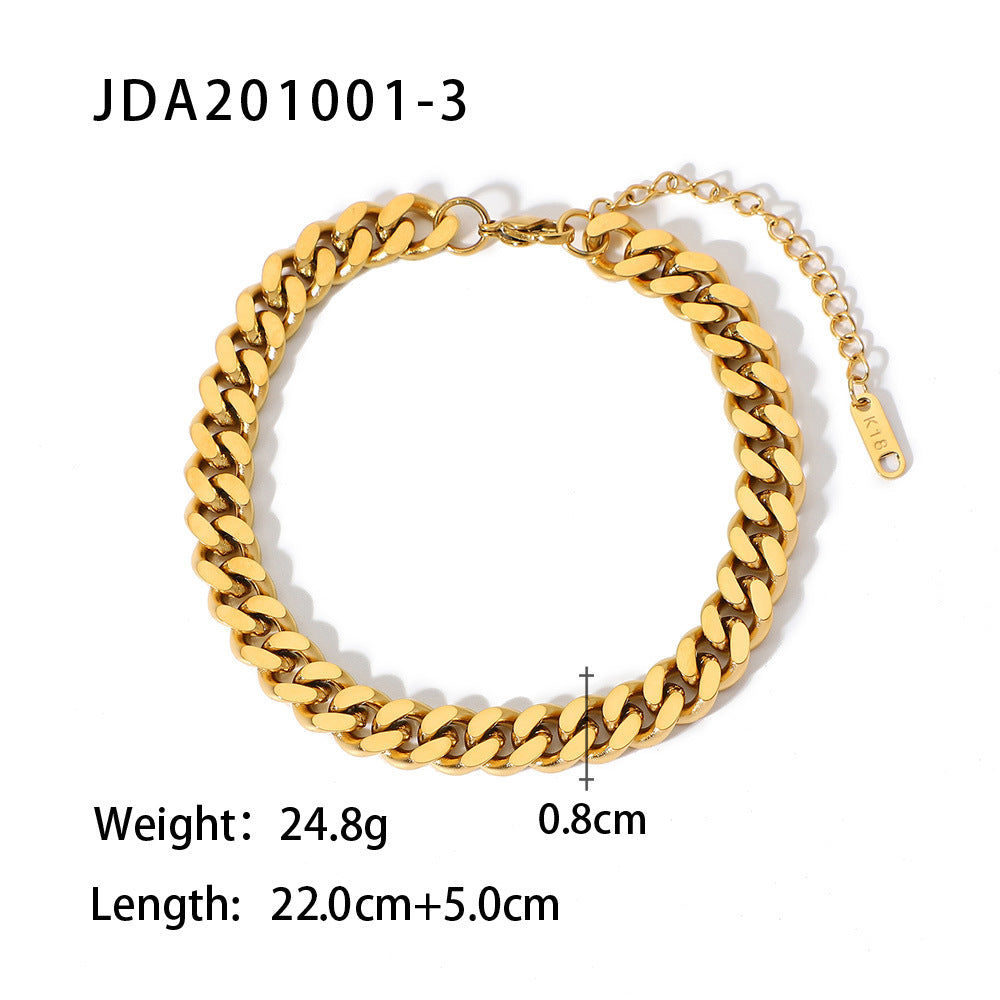 Wholesale Vintage Cross Anklet Titanium Steel Anklets ACC-AS-JD001