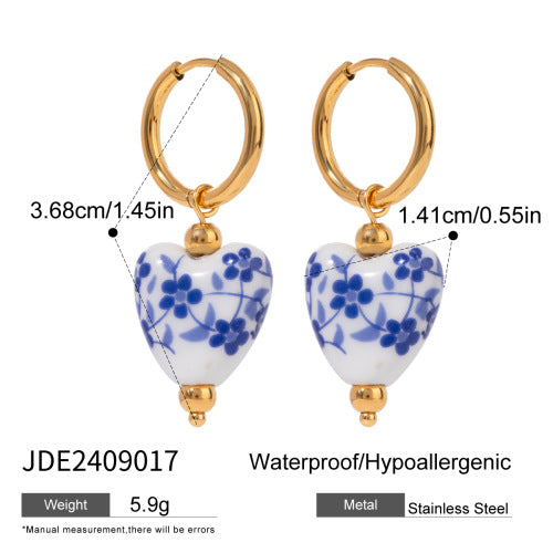 Wholesale gold-plated stainless steel earrings luxury earring