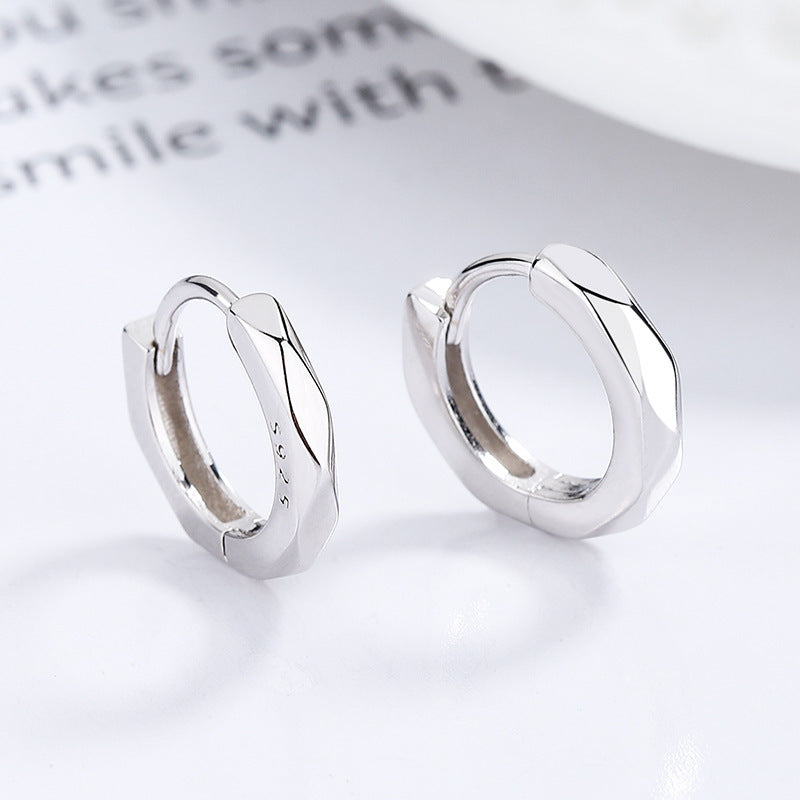 Wholesale S925 Sterling Silver Corner Earrings