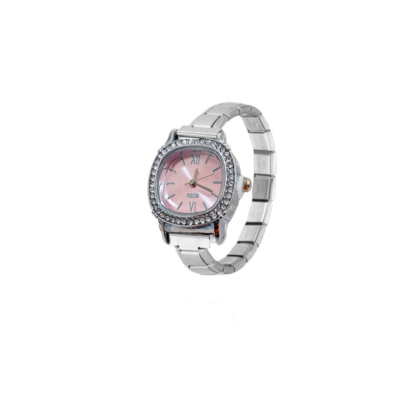 Wholesale Cross-border Italian modular quartz watch,  oval minimalist watch head,  DIY detachable and adjustable,  women' s watch,  student watch.