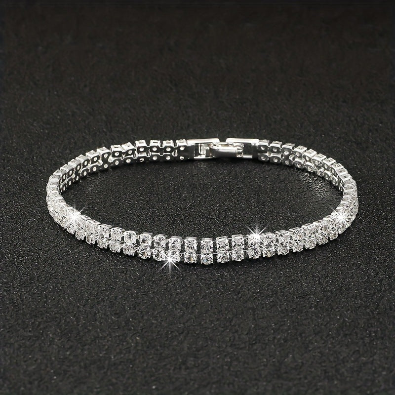 Wholesale  Luxury Flash Diamond Full Diamond Zircon Bracelet