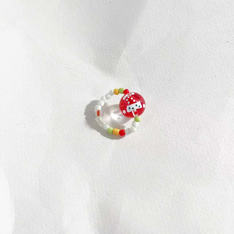 Wholesale Christmas style glass beaded necklace